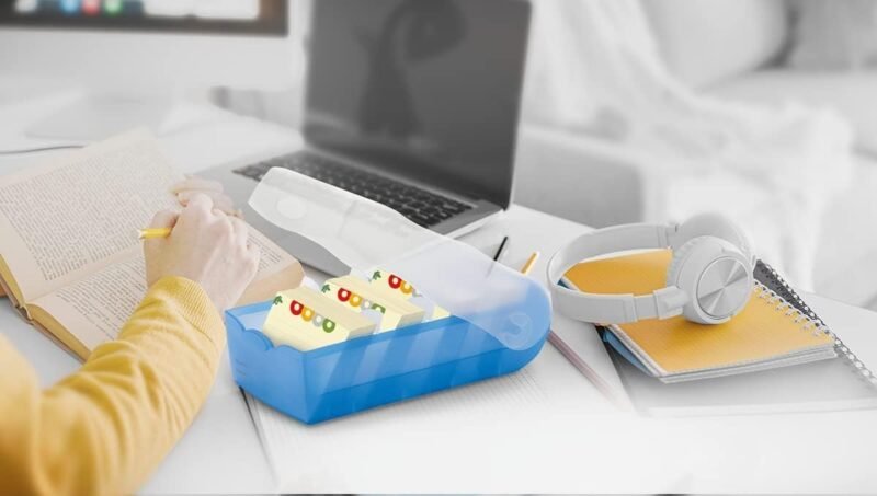Croco Index Card Box A7 Translucent-Grey - Image 2
