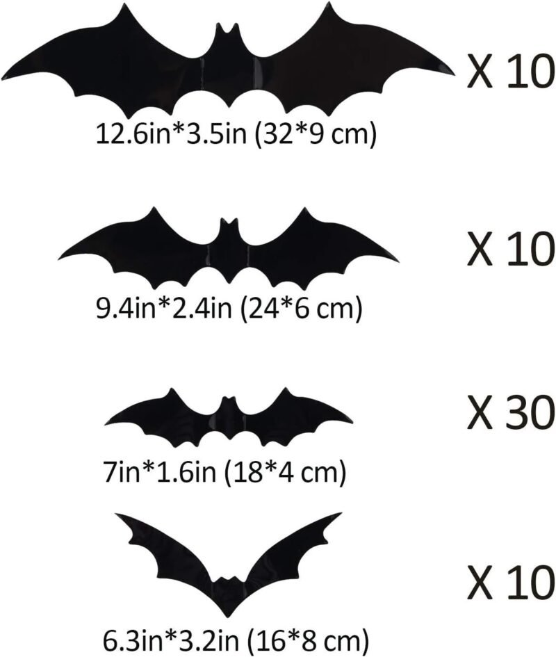 Coogam Halloween Bats Decoration - Image 5
