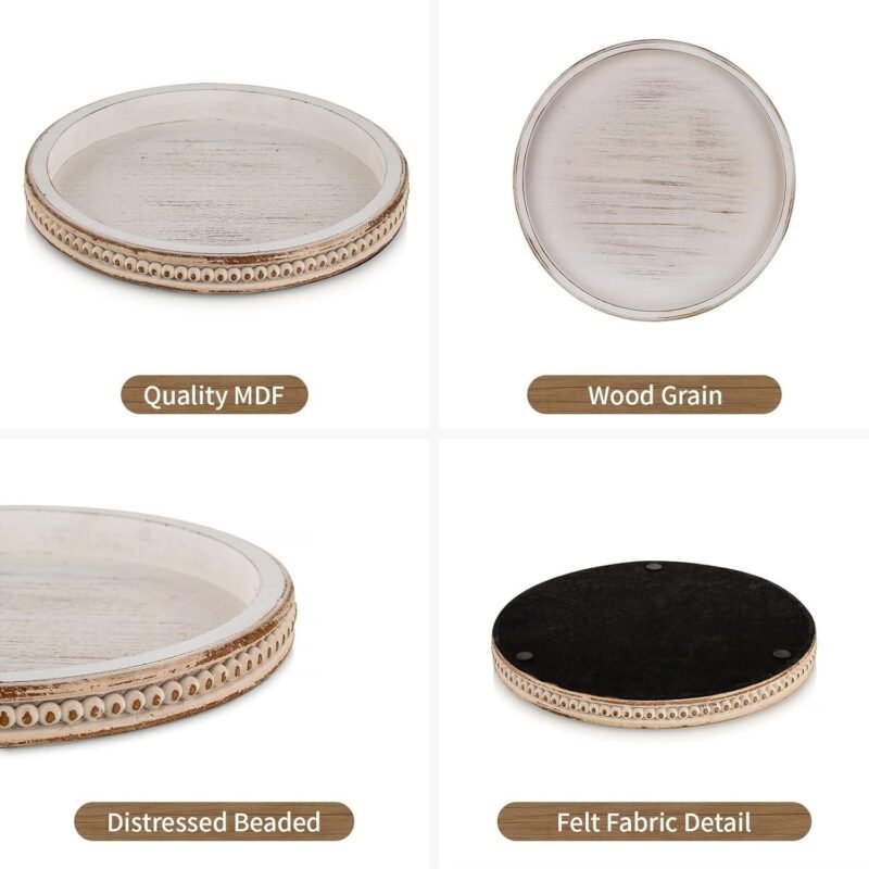 Hanobe Decorative Serving Tray Wood - Image 4