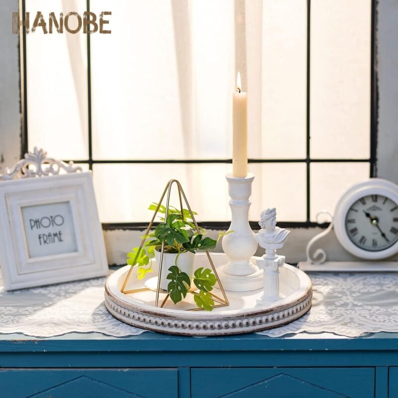 Hanobe Decorative Serving Tray Wood - Image 3