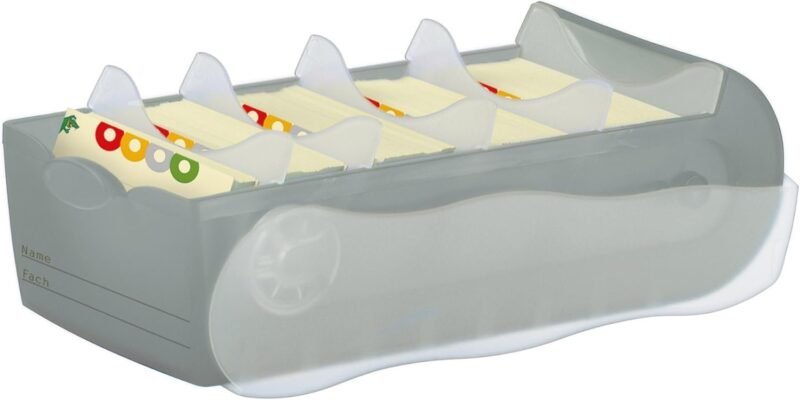 Croco Index Card Box A7 Translucent-Grey - Image 4