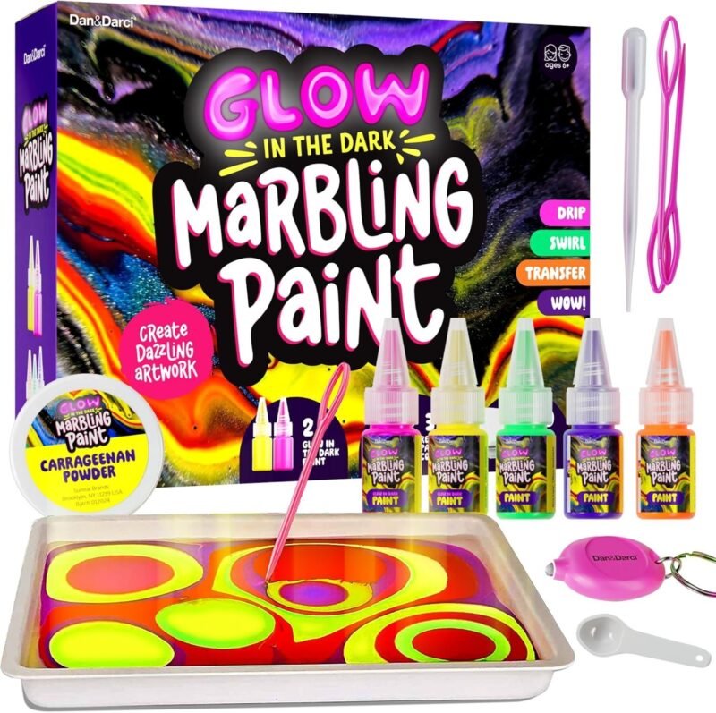 Glow in Dark Marble Paint Kit
