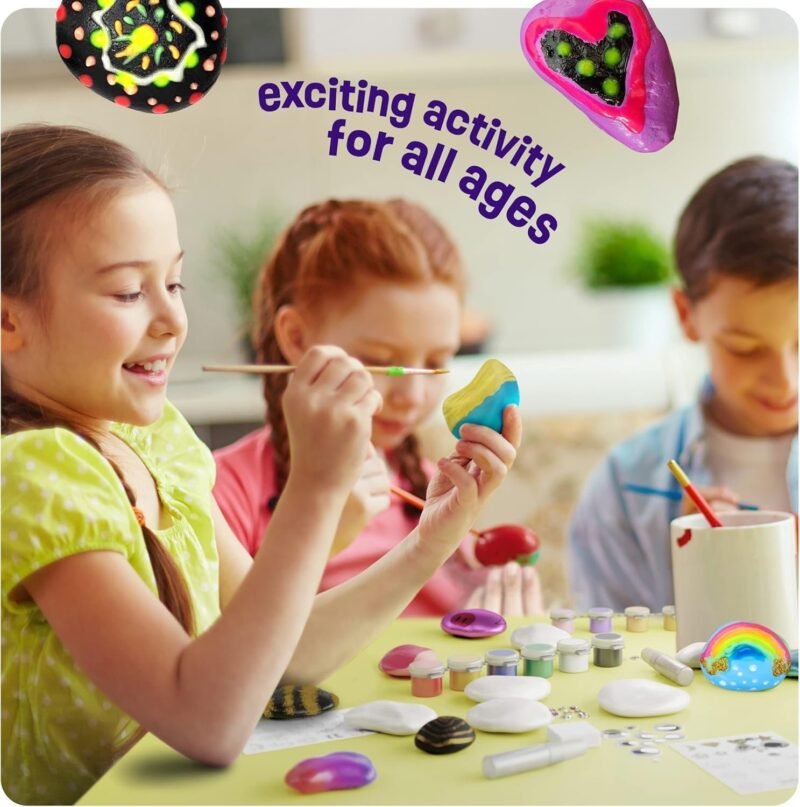 Kids Rock Painting Kit Glow in The Dark - Image 4