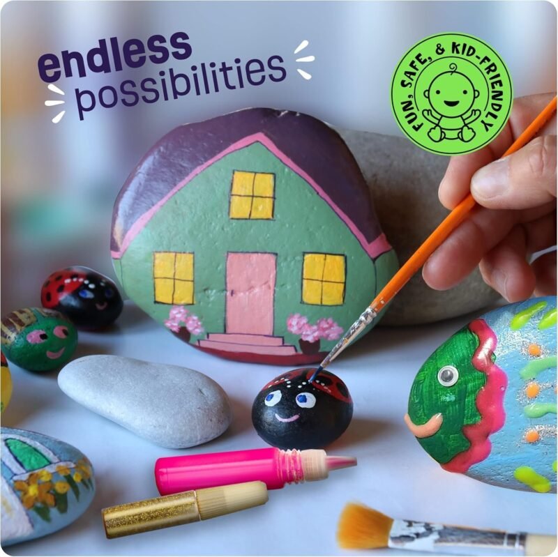 Kids Rock Painting Kit Glow in The Dark - Image 5